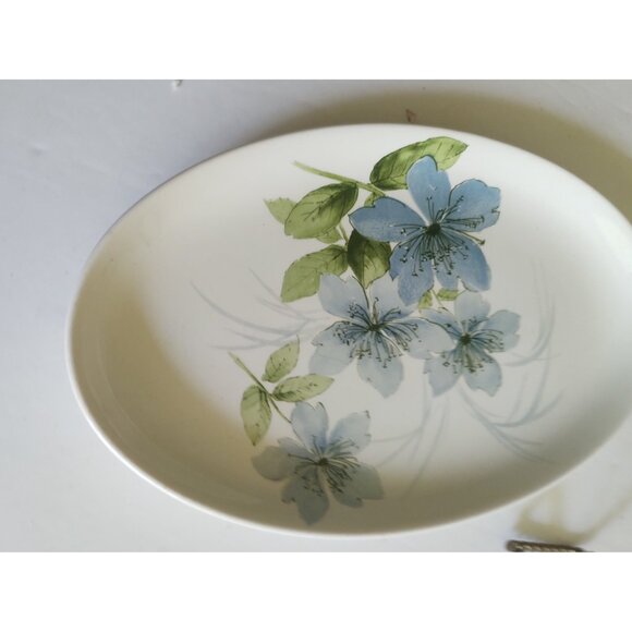 Vintage Oval Serving Platter Sapphire by Crown Lynn New Zealand 9 1/4" x 6 1/4" - Picture 8 of 8